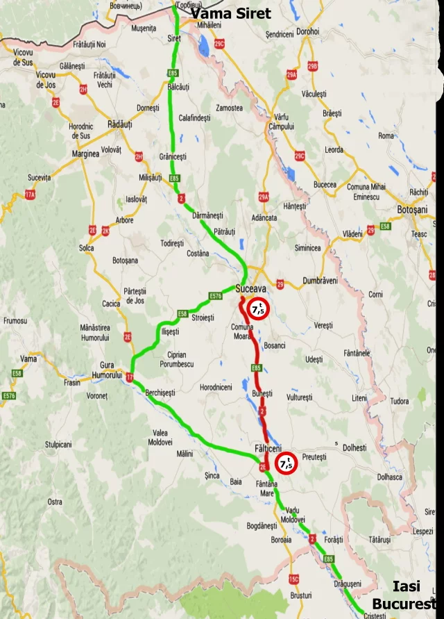 harta deviere trafic