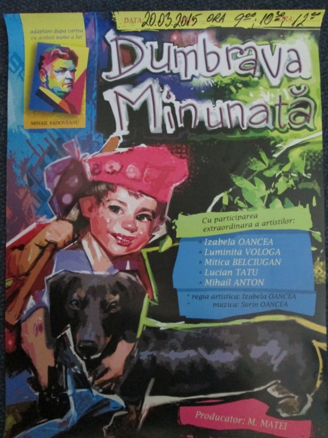 Dumbrava Minunata Personaje Spectacolul „Dumbrava minunata” se va juca pe scena de la Casa de