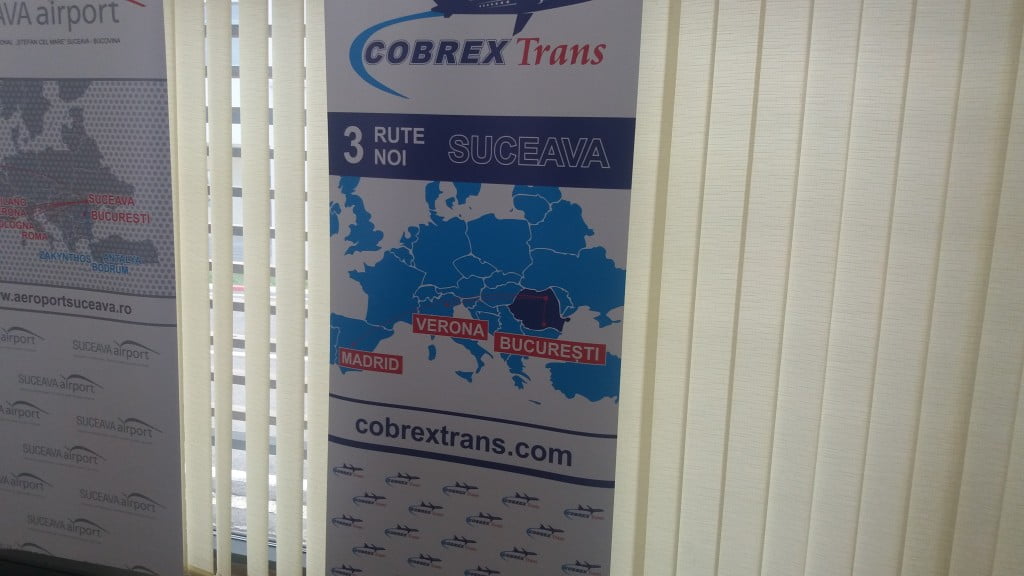 LIVE TEXT: Cobrex Trans anunță zboruri de pe Aeroportul Suceava spre Madrid, Verona și București LIVE TEXT: Cobrex Trans anunță zboruri de pe Aeroportul Suceava spre Madrid, Verona și București