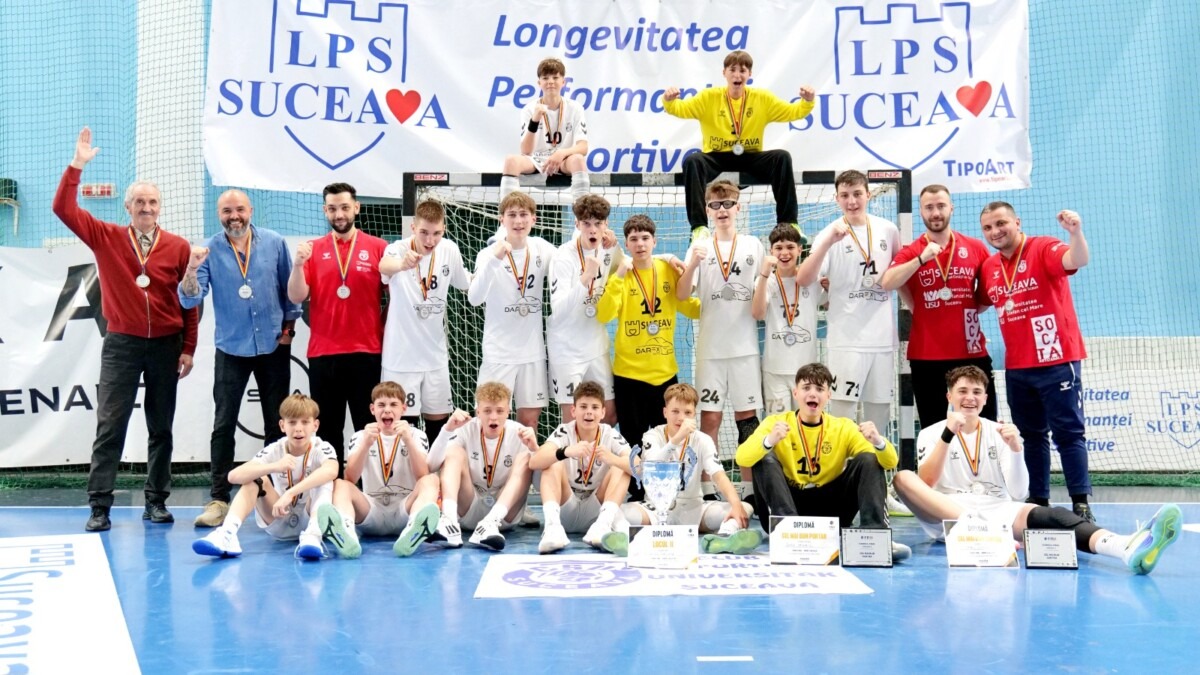 CSU Suceava, vicecampioană națională la Juniori 3! Al doilea titlu de argint în handbalul juvenil sucevean
