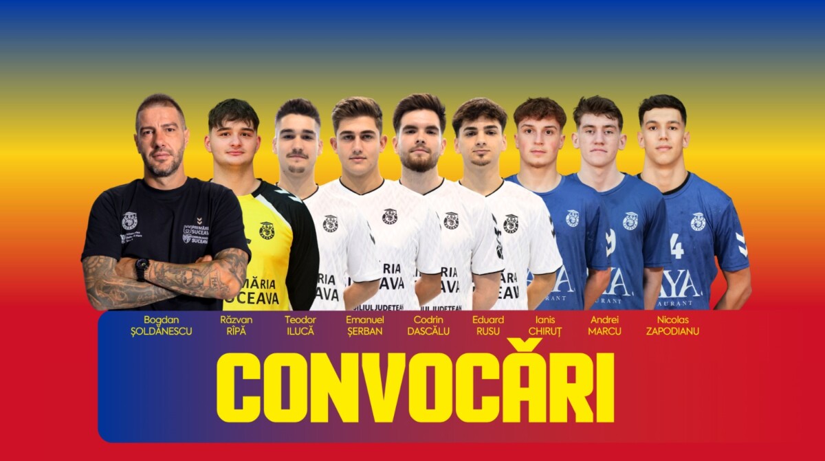 Opt handbaliști de la CSU Suceava, convocați la naționala de tineret pentru Campionatul European M20